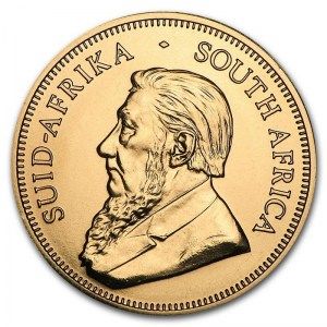 Moneda Krugerrand de Oro 1/10 oz 2017 reverso