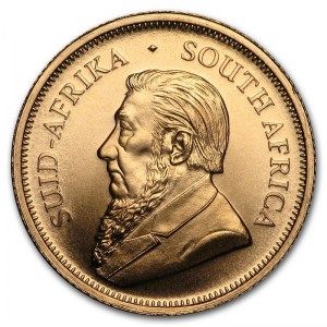 Moneda Krugerrand de Oro 1/10 oz 2018 reverso
