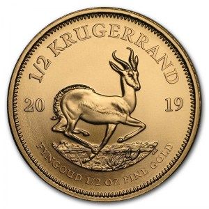 Moneda Krugerrand de Oro 1/2 oz 2019