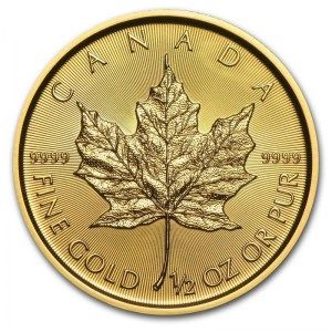 Moneda Maple Leaf de Oro 1/2 oz 2017