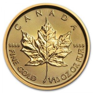 Moneda Maple Leaf de Oro 1/10 oz 2021