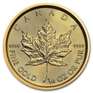 Moneda Maple Leaf de Oro 1/4 oz 2021
