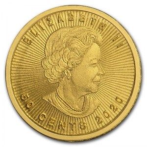 Moneda MapleGram de Oro 1g 2020 detalle reverso