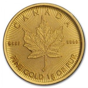 Moneda MapleGram de Oro 1g 2020 detalle