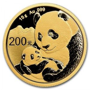 Moneda Panda de Oro 15 g 2019