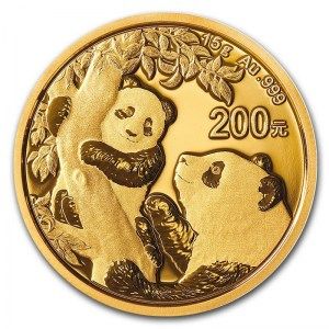 Moneda Panda de Oro 15 g 2021