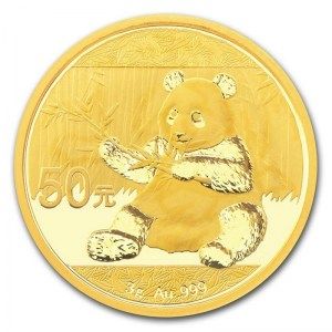 Moneda Panda de Oro 3 gr 2017