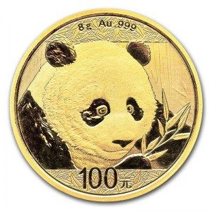 Moneda Panda de Oro 8 g 2018