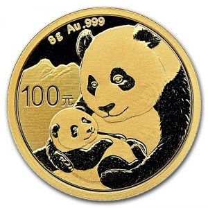Moneda Panda de Oro 8 g 2019