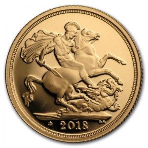 Moneda Soberano Britanico de Oro 2018