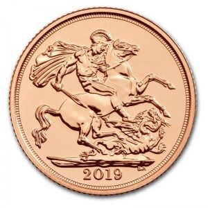 Moneda Soberano Británico de Oro 2019