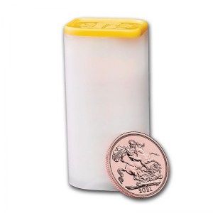 Moneda Soberano de Oro 2021 tubo