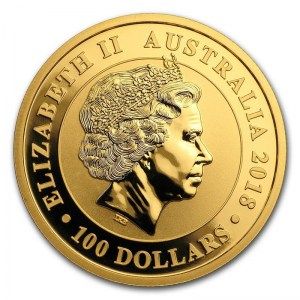 Moneda Cisne australiano de Oro 1 oz Varios Años reverso