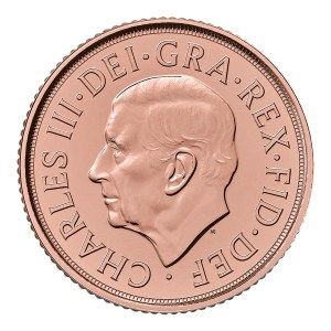 Moneda de Oro Soberano 2025 BU Anverso
