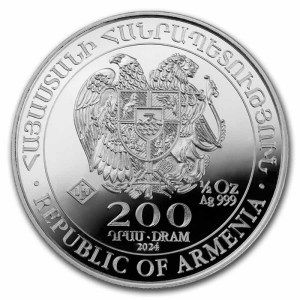 Moneda de Plata Arca de Noé 1/2 oz 2023 BU