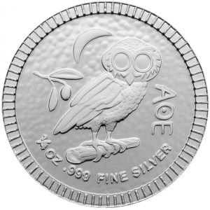 Moneda Búho ateniense de Niue de Plata 1/4 oz 2021