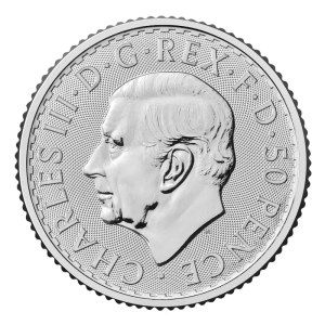 Moneda de Plata Britannia 1/4 oz 2025 BU Anverso