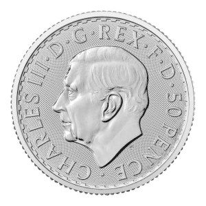 Moneda de Plata Britannia 1/4 oz 2024 BU Anverso
