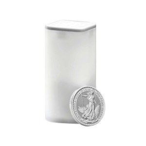 Moneda de Plata Britannia 1/4 oz 2024 BU Tubo