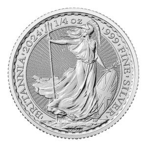 Moneda de Plata Britannia 1/4 oz 2024 BU