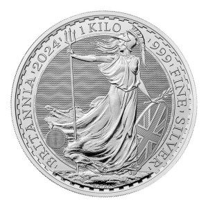 Moneda de Plata Britannia 1 kg 2024 BU
