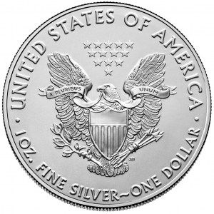 Moneda American Eagle Golden Hind Colored de Plata 1 oz 2021 reverso