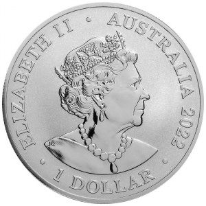 Moneda Delfín Oscuro de Plata 1 oz 2022 BU reverso