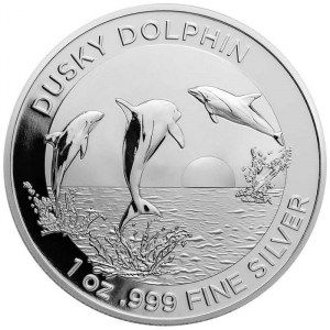 Moneda Delfín Oscuro de Plata 1 oz 2022 BU