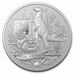Moneda Escudo de armas: Nueva Gales del Sur de Plata 1 oz 2022 BU