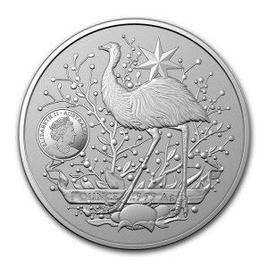 Moneda Escudo de armas de Australia de Plata 1 oz 2021 reverso