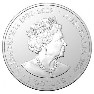 Moneda de Plata Koala RAM 1 oz 2024 BU anverso