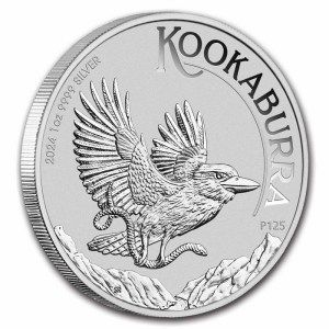 Moneda de Plata Kookaburra 1 oz 2024 BU Lateral