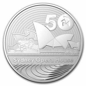 Moneda de Plata Ópera de Sydney 50 Aniversario 1 oz 2023 BU