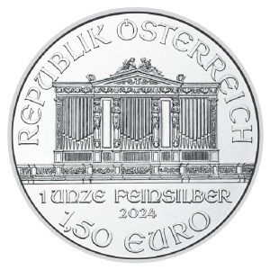 Moneda de Plata Filarmónica 1 oz 2024 BU