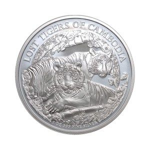 Moneda de Plata Lost Tigers de Camboya 1 oz 2023 BU