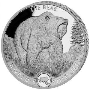 Moneda Oso de Plata 1 oz 2022 BU