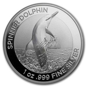 Moneda Delfín Acróbata de Plata 1 oz 2020