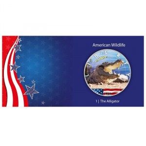 Moneda American Eagle - Caimán de Plata 1 oz 2022 Color-BU Documentación exterior