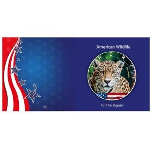 Moneda American Eagle - Jaguar de Plata 1 oz 2022 Color-BU documentación