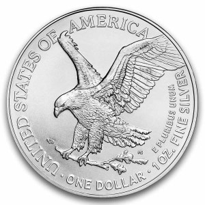 Moneda de Plata American Eagle 1 oz 2026 BU reverso