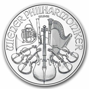 Moneda de Plata Filarmónica REBU 1 oz 2026 BU anverso
