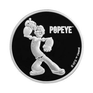 Moneda de Plata Popeye 1 oz 2024 Proof-Like
