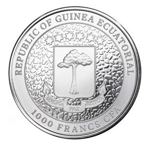 Moneda de Plata Jirafa 1 oz 2023 BU Anverso