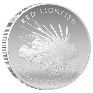 Moneda de Plata Vida Marina: Pez León Rojo 1 oz 2023 BU