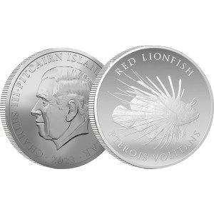 Moneda de Plata Vida Marina: Pez León Rojo 1 oz 2023