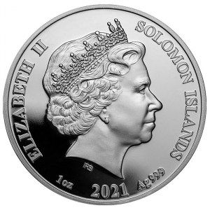 Moneda Pi de Plata 1 oz 2021 reverso
