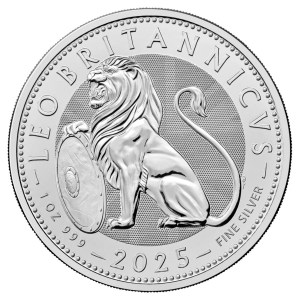 Moneda de Plata León británico 1 oz 2025 BU