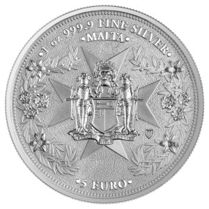 Moneda de Plata Golden Eagle de Malta 1 oz 2025 BU reverso