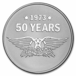 Moneda de Plata Aerosmith 50 Aniversario 1 oz 2023 BU