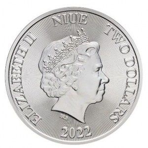 Moneda Árbol de la Vida de Plata 1 oz 2022 BU reverso